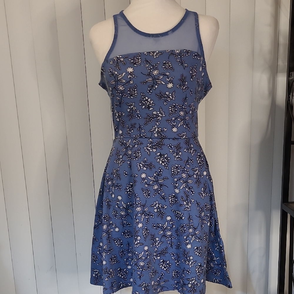 Bongo Floral Blue Sleeveless Dress